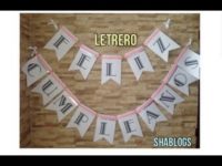 Haz tu propio cartel o letrero de feliz cumpleaños l DIY
