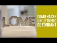 Como Hacer Letras de Fondant