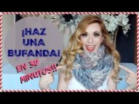 COMO HACER UNA BUFANDA CON LAS MANOS EN MENOS DE 30 MINUTOS!