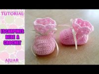 DIY como tejer escarpines, botitas, patucos para bebe a crochet, ganchillo AJUAR