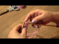 Conjunto de Diadema y mitones en punto Mariposa 01