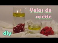 Cómo hacer velas de aceite y agua