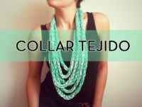 Cómo hacer un collar de lana tejiendo con las manos l Colaboración con Ahuyama Crochet