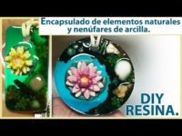 Encapsulado de elementos naturales y flores de arcilla polimérica