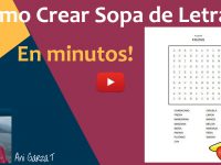 Como Crear Sopa de Letras en Minutos