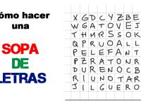 Como crear una SOPA DE LETRAS fácil