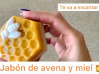 Como hacer jabón de avena y miel con glicerina 🍯🧼😊